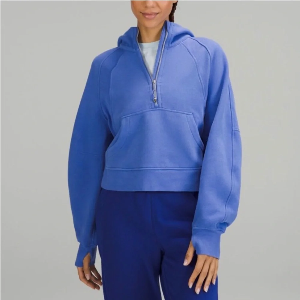 Lululemon Scuba Oversized Half Zip Hoodie Size XS/S Rare Wild Indigo 0 2 4 6